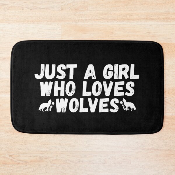 Item preview, Just A Girl Who Loves Wolves designed and sold by jacks-tees.