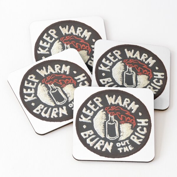Item preview, Keep Warm, Burn out the Rich Sticker designed and sold by designolo.
