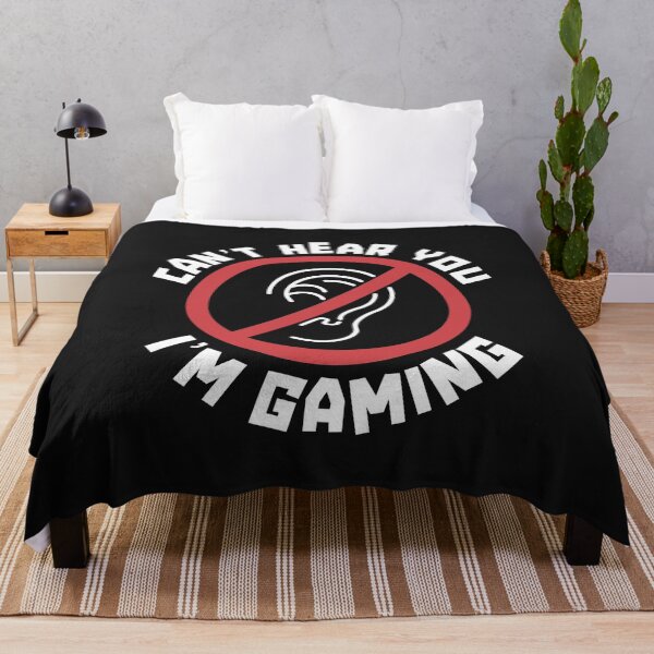 Item preview, Gamer Funny Can't Hear You I'm Gaming Playing Video Games Prohibition Sign designed and sold by alenaz.