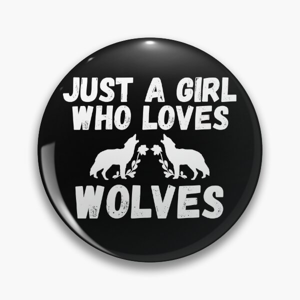 Item preview, Just A Girl Who Loves Wolves designed and sold by jacks-tees.