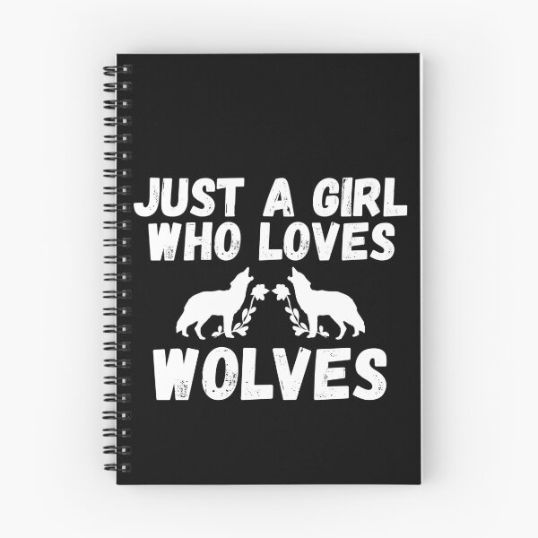 Item preview, Just A Girl Who Loves Wolves designed and sold by jacks-tees.