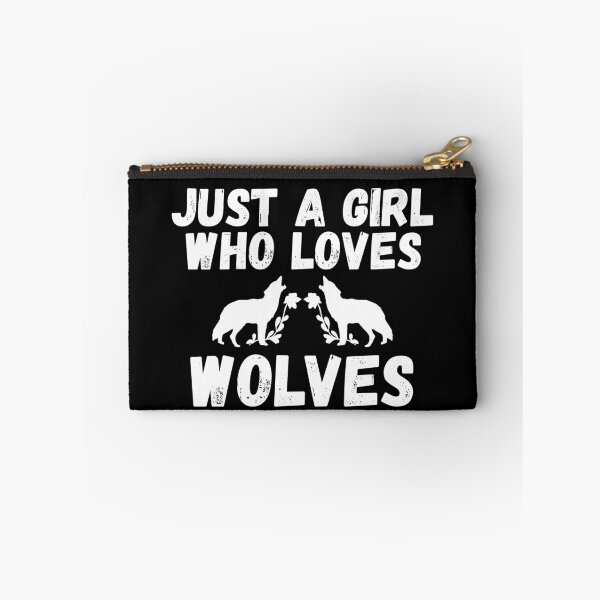 Item preview, Just A Girl Who Loves Wolves designed and sold by jacks-tees.