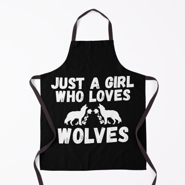 Item preview, Just A Girl Who Loves Wolves designed and sold by jacks-tees.