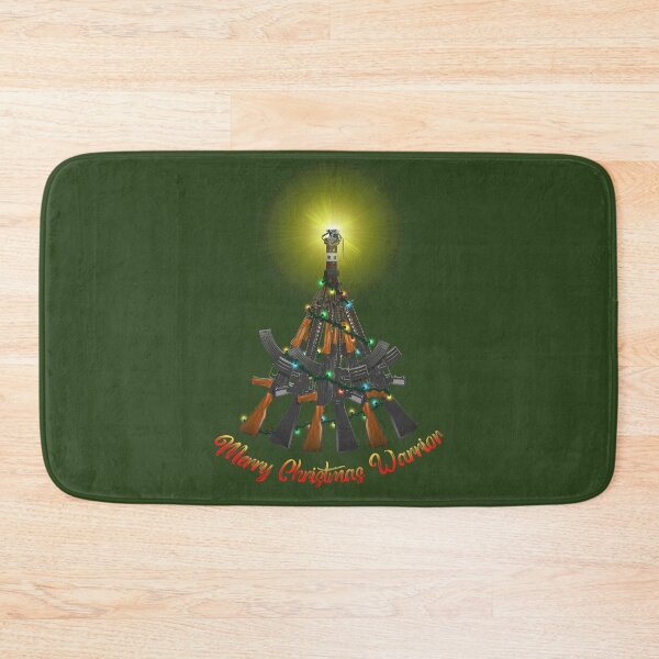Item preview, Merry Christmas Warrior (green) designed and sold by Frenchie Fever.