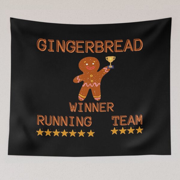 Item preview, Gingerbread Running Team designed and sold by Vibing-Right.
