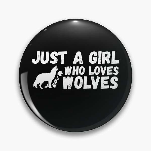 Item preview, Just A Girl Who Loves Wolves designed and sold by jacks-tees.