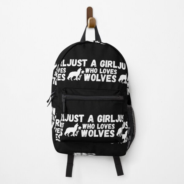 Item preview, Just A Girl Who Loves Wolves designed and sold by jacks-tees.
