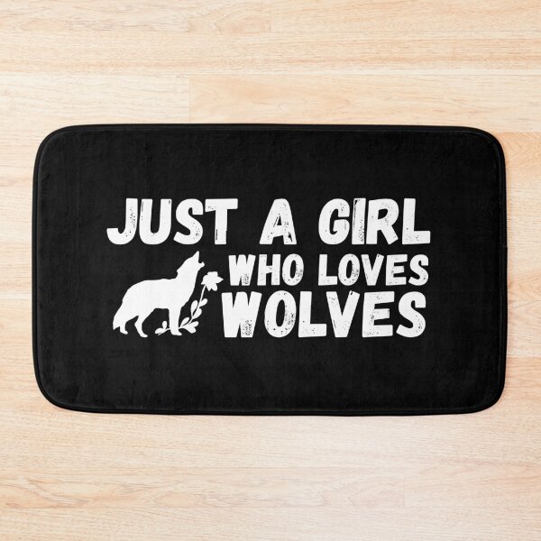 Item preview, Just A Girl Who Loves Wolves designed and sold by jacks-tees.