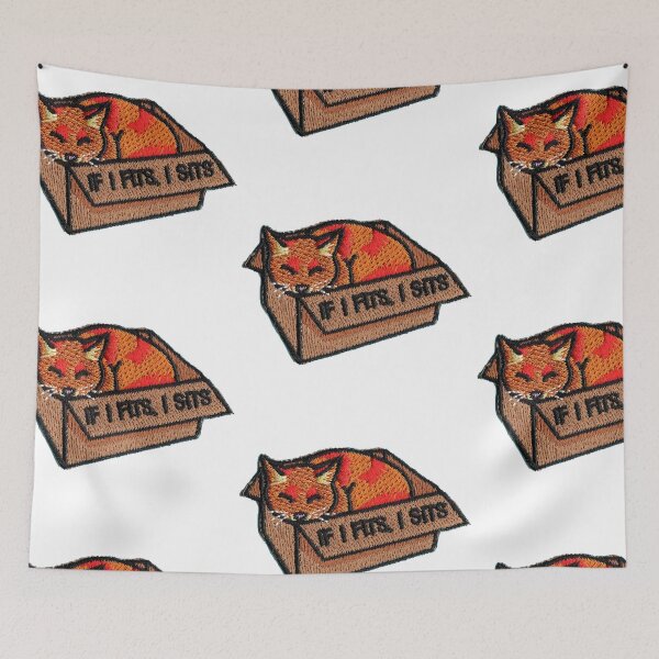 Item preview, Cat in a Box Sticker designed and sold by designolo.