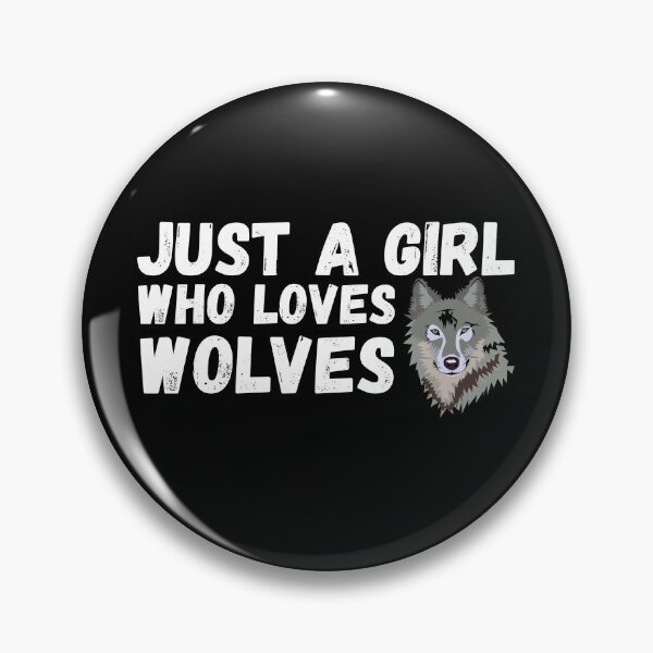 Item preview, Just A Girl Who Loves Wolves designed and sold by jacks-tees.