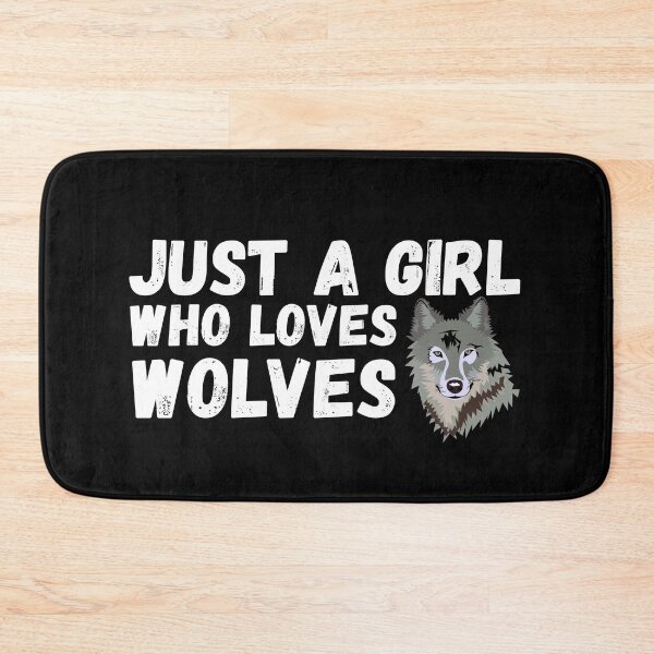Item preview, Just A Girl Who Loves Wolves designed and sold by jacks-tees.