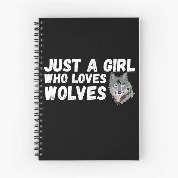 Item preview, Just A Girl Who Loves Wolves designed and sold by jacks-tees.
