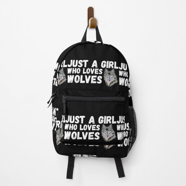Item preview, Just A Girl Who Loves Wolves designed and sold by jacks-tees.