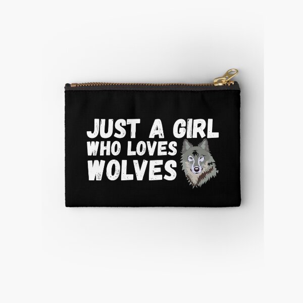 Item preview, Just A Girl Who Loves Wolves designed and sold by jacks-tees.