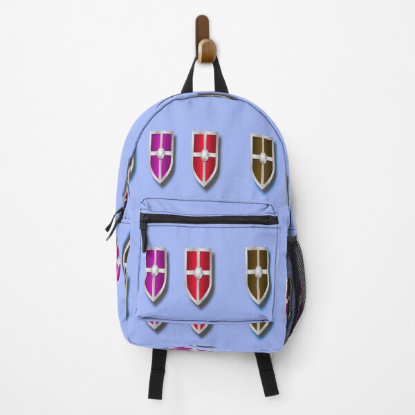 Item preview, Colorful shields on blue designed and sold by tetibright.