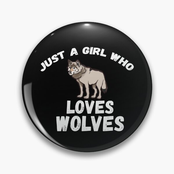 Item preview, Just A Girl Who Loves Wolves designed and sold by jacks-tees.