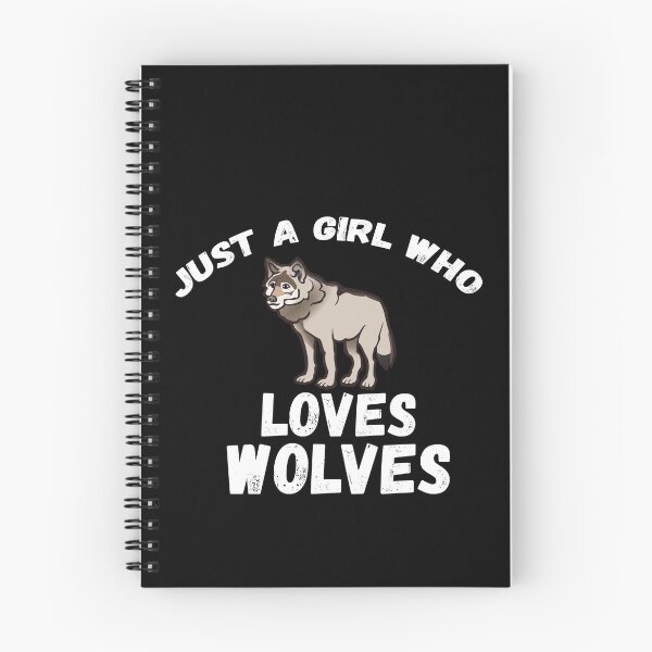 Item preview, Just A Girl Who Loves Wolves designed and sold by jacks-tees.