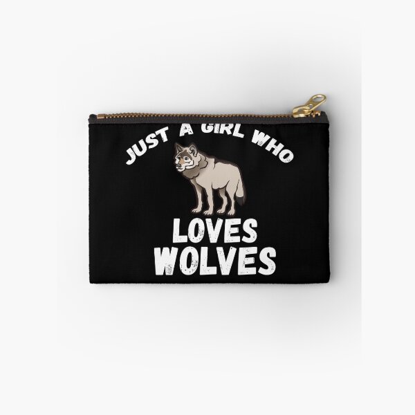 Item preview, Just A Girl Who Loves Wolves designed and sold by jacks-tees.
