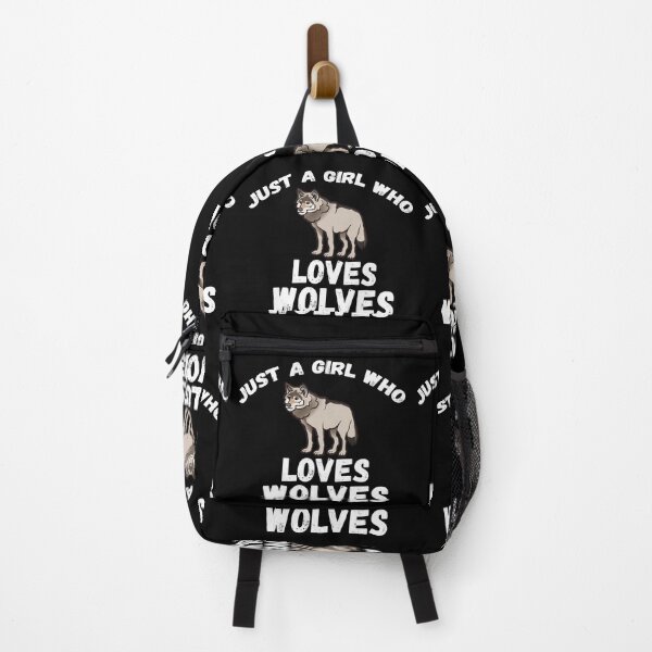 Item preview, Just A Girl Who Loves Wolves designed and sold by jacks-tees.