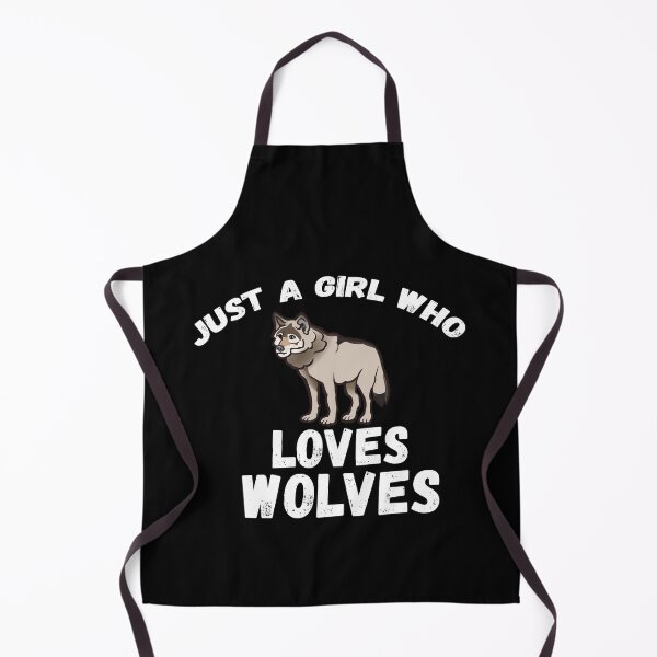 Item preview, Just A Girl Who Loves Wolves designed and sold by jacks-tees.