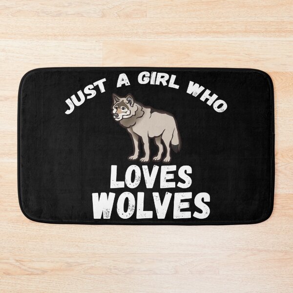 Item preview, Just A Girl Who Loves Wolves designed and sold by jacks-tees.