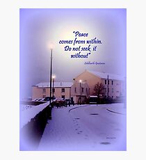 A Snowy Winter in Instow Photographic Print