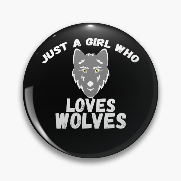 Item preview, Just A Girl Who Loves Wolves designed and sold by jacks-tees.