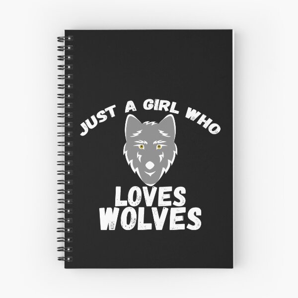 Item preview, Just A Girl Who Loves Wolves designed and sold by jacks-tees.