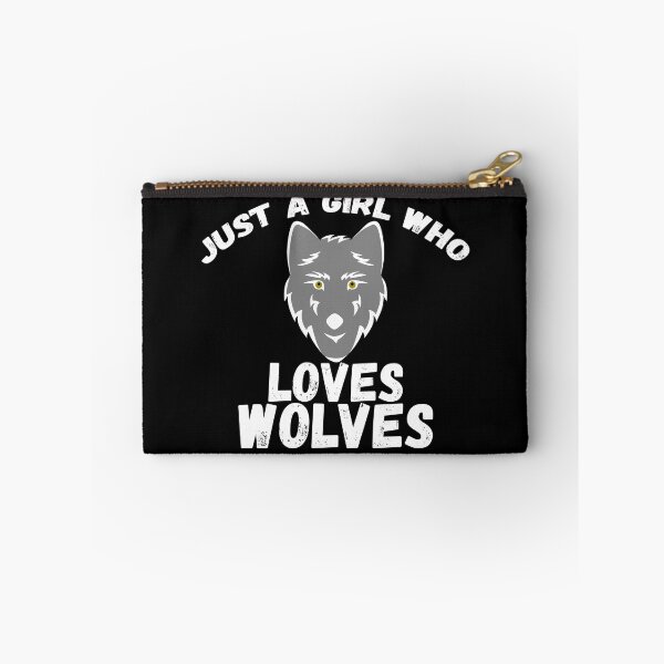Item preview, Just A Girl Who Loves Wolves designed and sold by jacks-tees.