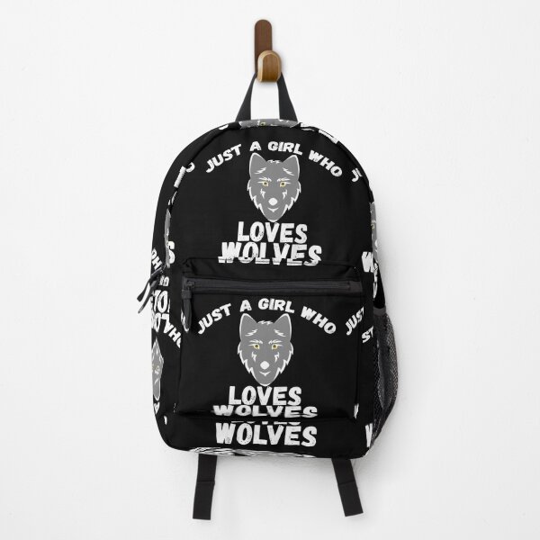 Item preview, Just A Girl Who Loves Wolves designed and sold by jacks-tees.