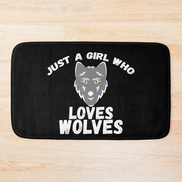 Item preview, Just A Girl Who Loves Wolves designed and sold by jacks-tees.