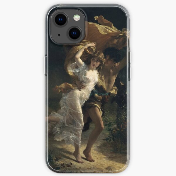 The Storm, Pierre-Auguste Cot, Date: 1880 iPhone Soft Case