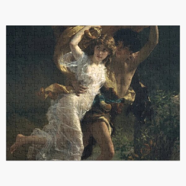The Storm, Pierre-Auguste Cot, Date: 1880 Jigsaw Puzzle