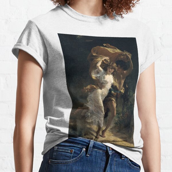 The Storm, Pierre-Auguste Cot, Date: 1880 Classic T-Shirt