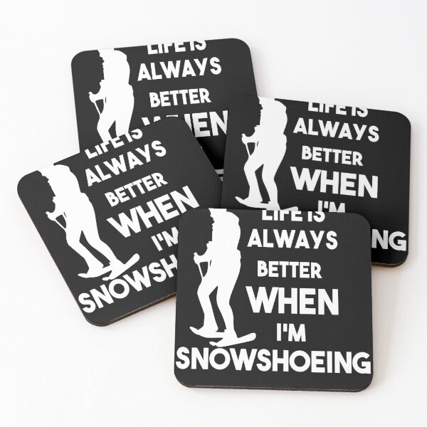 Item preview, Better Life with Snowshoes Snowsuit Mountains designed and sold by tbauernhoferbiz.