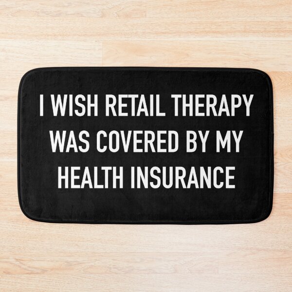 Item preview, Retail therapy funny meme quote designed and sold by PG Illustration.