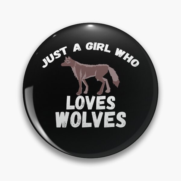 Item preview, Just A Girl Who Loves Wolves designed and sold by jacks-tees.