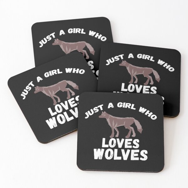 Item preview, Just A Girl Who Loves Wolves designed and sold by jacks-tees.