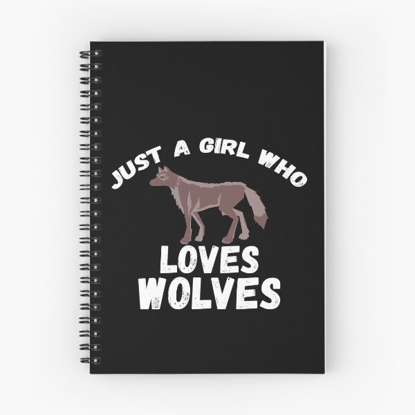 Item preview, Just A Girl Who Loves Wolves designed and sold by jacks-tees.