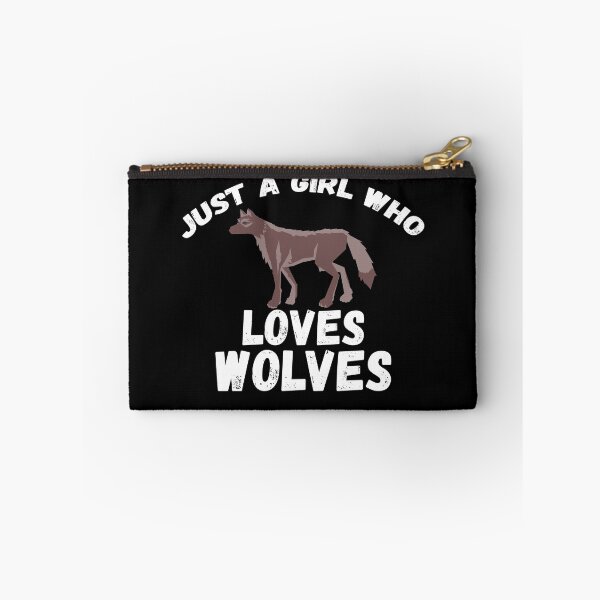 Item preview, Just A Girl Who Loves Wolves designed and sold by jacks-tees.