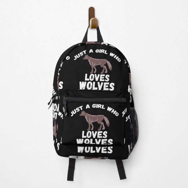 Item preview, Just A Girl Who Loves Wolves designed and sold by jacks-tees.