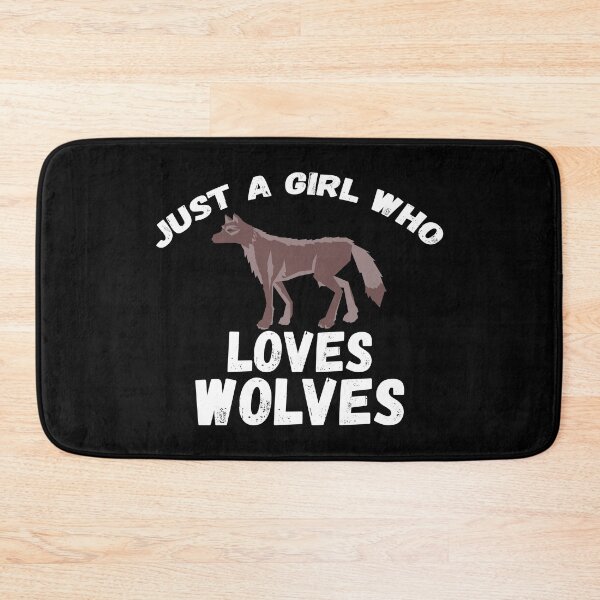 Item preview, Just A Girl Who Loves Wolves designed and sold by jacks-tees.