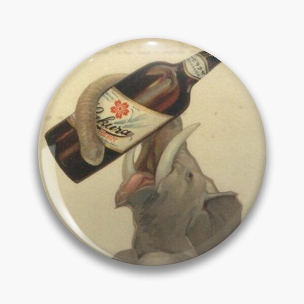 Item preview, Vintage Japanese Beer Advertisement - Sakura Beer Elephant designed and sold by UN-labelledGirl.