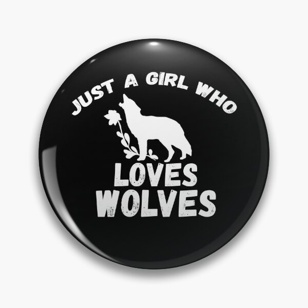Item preview, Just A Girl Who Loves Wolves designed and sold by jacks-tees.