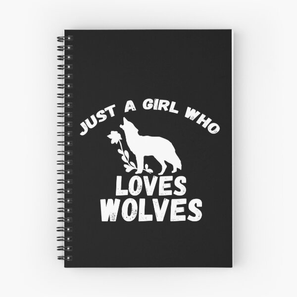 Item preview, Just A Girl Who Loves Wolves designed and sold by jacks-tees.