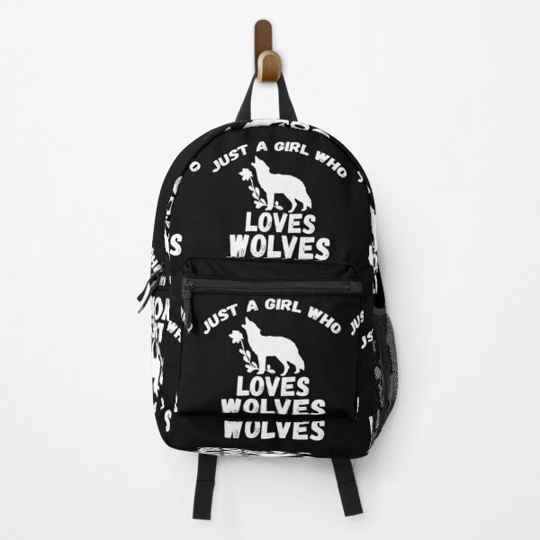Item preview, Just A Girl Who Loves Wolves designed and sold by jacks-tees.