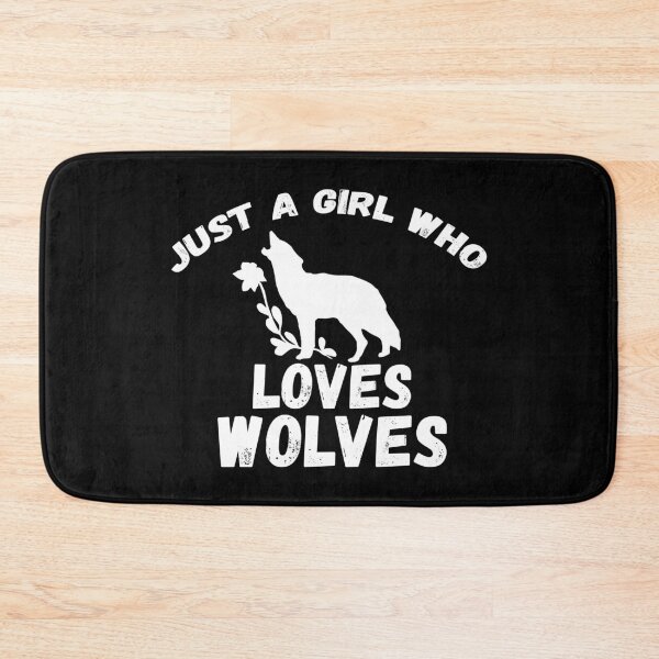 Item preview, Just A Girl Who Loves Wolves designed and sold by jacks-tees.