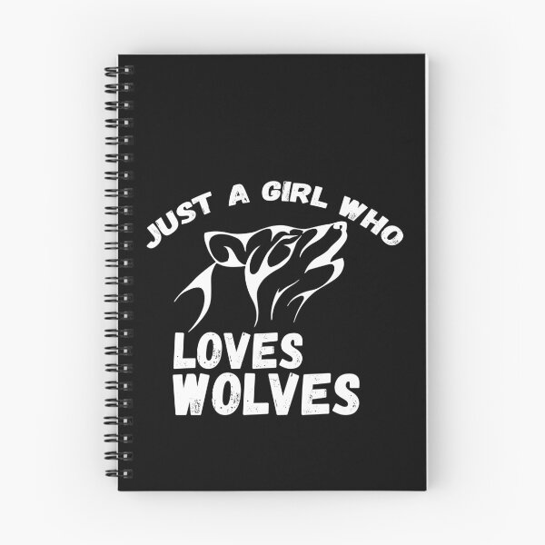 Item preview, Just A Girl Who Loves Wolves designed and sold by jacks-tees.