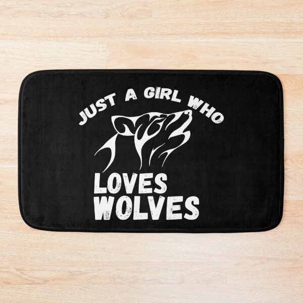 Item preview, Just A Girl Who Loves Wolves designed and sold by jacks-tees.