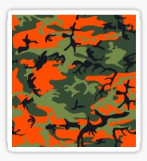 Orange grüne Tarnung Sticker